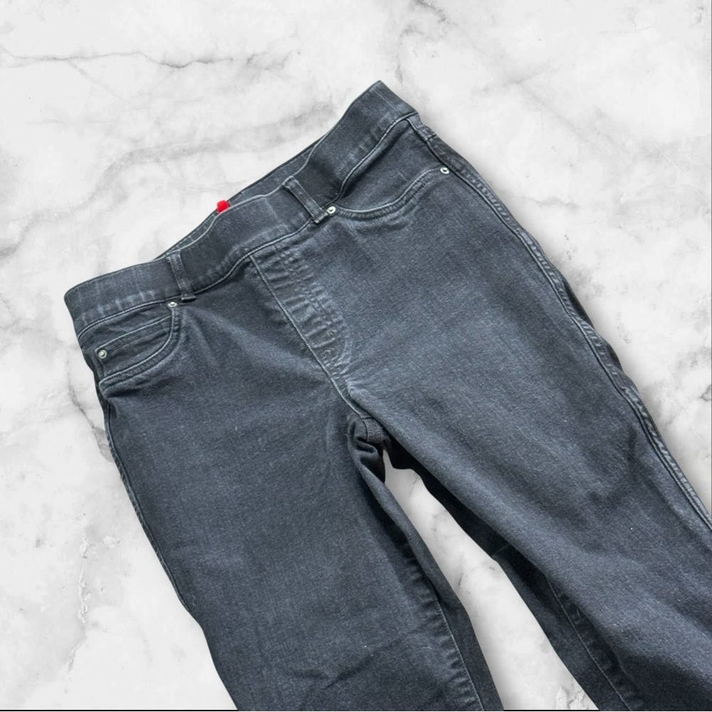 Spanx Straight Leg Jeans Vintage Black‎ Women’s Size Large - Picture 3 of 12